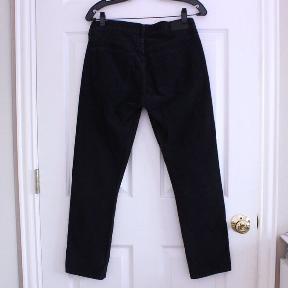 Citizens of Humanity Emerson Straight Corduroy Pants Navy Cotton - Picture 6 of 10